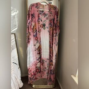 Anthropologie Arrata Silent Journey  Floral Kimono Duster